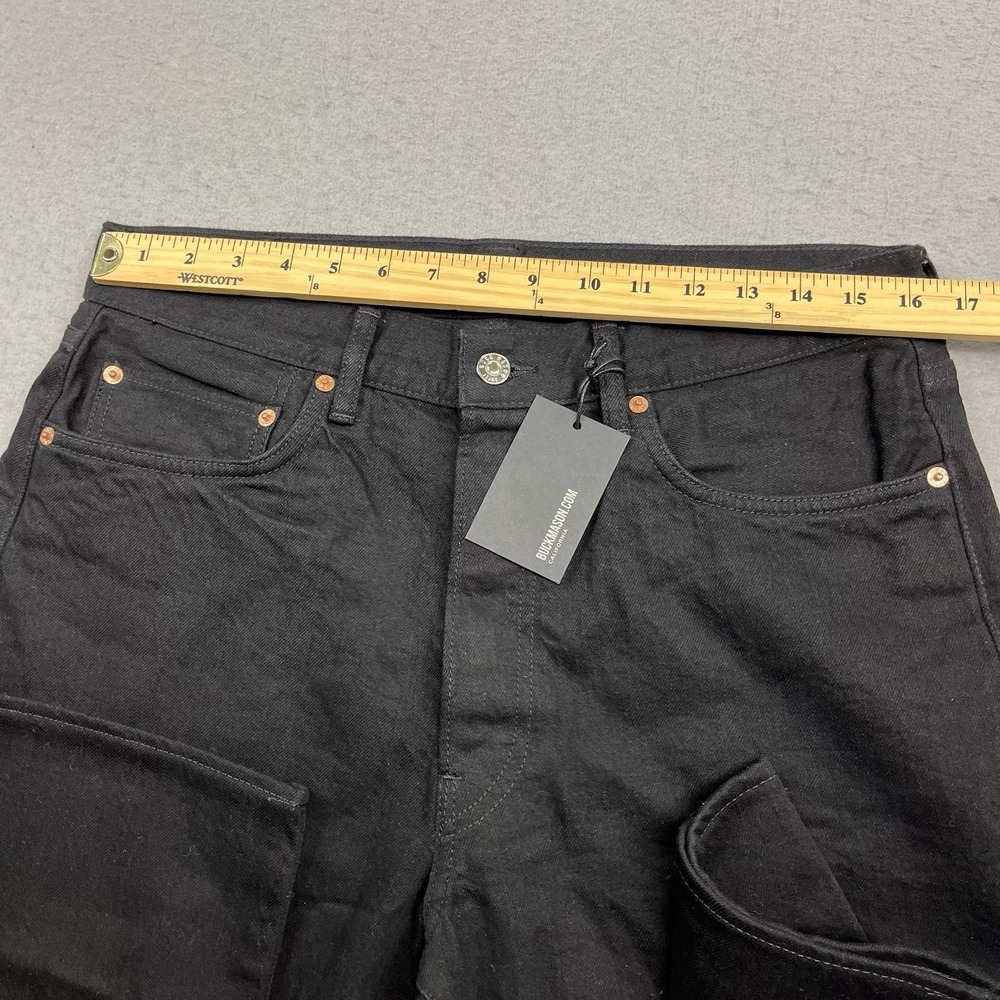 Buck Mason Jeans Mens 32x29 Black Denim 13.25oz Ford Standard Button Fly - Picture 11 of 15